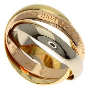 Cartier Trinity 48 Ring 18K Yellow Gold 18K Pink White